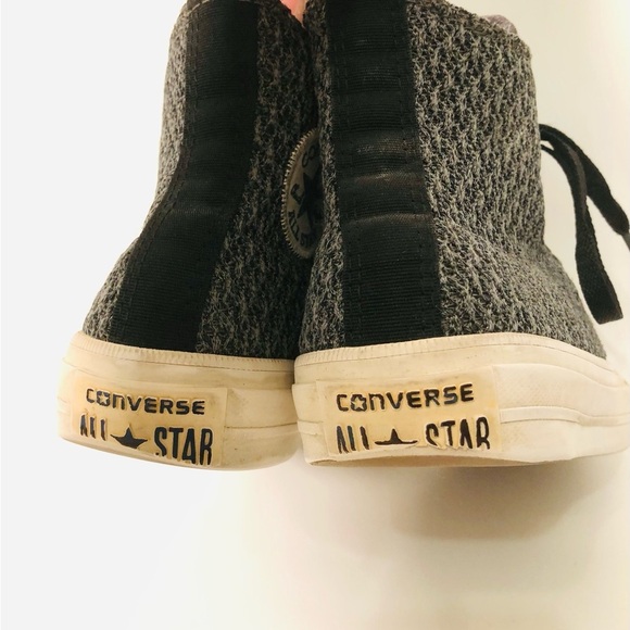 Converse Gray Knit Chuck Taylor High-Top Sneakers - Picture 7 of 13
